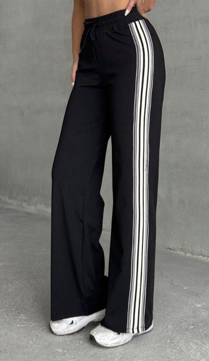 Motion Stripe Wide-Leg Pants